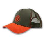 CASQUETTE KAKI LOGO VINTAGE ORANGE