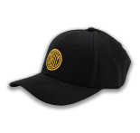 CASQUETTE NOIRE LOGO VINTAGE MOUTARDE